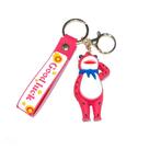 Chaveiro de PVC Cute Frog Man Cartoon Chaveiro
