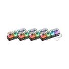 Chaveiro De Teclado LED Iluminado, Brinquedo Fidget Clicável, Acessório De Mesa Portátil Para Alívio