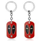 Chaveiro Deadpool Mask Movie Merchandise Metal Red Black