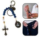 Chaveiro Dezena Mães que Oram Pelos Filhos Azul