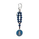 Chaveiro Dezena Nossa Senhora Aparecida Azul Níquel Chaveiro Dezena Nossa Senhora Aparecida Azul Níquel