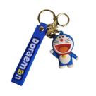 Chaveiro Doraemon Chef, figura de PVC, porta-chaves de desenho animado