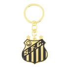 Chaveiro Dourado Escudo Time 4cm - Santos Chaveiro Dourado Escudo Time 4cm - Santos
