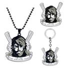 Chaveiro e colar The Walking Dead Rick Grimes