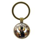 Chaveiro egípcio Bastet Cat, design vintage, itens colecionáveis