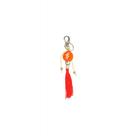 Chaveiro Egunita Laranja Em Murano 16 Cm