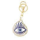 Chaveiro Evil Eye Blue Esmalte para mulheres, liga de zinco
