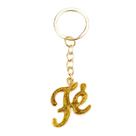 Chaveiro Fé Dourado 4cm