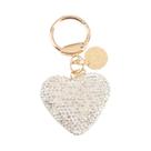 Chaveiro Feminino De Coração Com Strass, Pingente De Metal Com Cristal Para Bolsa, Acessório De