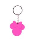 Chaveiro Feminino Rosa de Silicone Minnie Mouse Disney Licenciado