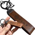 Chaveiro Fiat Couro Marrom Premium Acessório Chave Carro Bolsa + Chave Fenda Presente