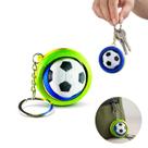 Chaveiro Fidget Toy Copa do Mundo Brasil Futebol Rotativo Cor:Bolinha Azul/Verde/Amarelo Bandeira do Brasil