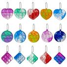 Chaveiro Fidget Toy TOMOIN Mini Pop Push, 15 peças para crianças e adultos Chaveiro Fidget Toy TOMOIN Mini Pop Push, 15 peças para crianças e adultos
