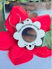 Chaveiro Flor com Espelho 35 unidades MDF BC, decoração, mãe, dia das mulheres
