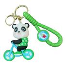 Chaveiro Fofinho Panda Bike Emborrachado Realista 3D G 61