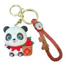 Chaveiro Fofinho Panda Emborrachado Realista 3D Grande 50