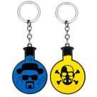 Chaveiro: frasco de poção Breaking Bad Heisenberg Skull Blue