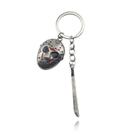 Chaveiro Friday the 13th Horror Mask & Machete Metal