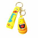 Chaveiro Funny Bug Cartoon PVC Laughable Yellow Color Chaveiro Funny Bug Cartoon PVC Laughable Yellow Color