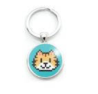 Chaveiro Gato feito de Pixels