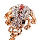 Chaveiro Gold Toad Crystal Rhinestone Frog Chaveiro Chaveiro Gold Toad Crystal Rhinestone Frog Chaveiro
