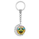 Chaveiro Gravity Falls Time Gem com design rotativo Chaveiro Gravity Falls Time Gem com design rotativo