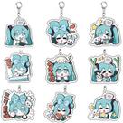 Chaveiro Hatsune Miku Chibi Acrílico Princess para acessório
