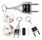 Chaveiro Identificador De Voltagem 110v E 220v Tomada Casa Premium