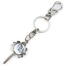 Chaveiro Iemanjá Abebe Luxo Espelho Prateado 14 cm Metal