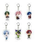 Chaveiro Infinite Skater de acrílico de dupla face Anime Chibi
