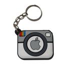 Chaveiro Iphone Apple Maça emborrachado chave mochila celular Novidade