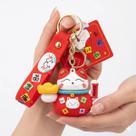 Chaveiro Japones Gato Maneki Gato Da Sorte Fofinho