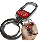 Chaveiro Kia Mosquetão Metal Gancho Acessório Chave Carro Argola Dupla Presente