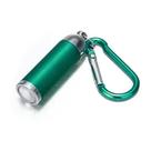 Chaveiro Lanterna LED Portátil com Mosquetão Multifuncional Verde Compacto e Prático!