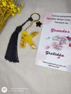 Chaveiro letra K amarelo