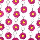 Chaveiro Margarida Rosa 10un Lembrancinha Festa Verão Flores Floricultura Lembraça de Compras