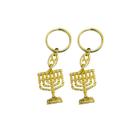 Chaveiro Menorah Menora Candelabro Dourado 10 Unidades