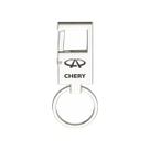 Chaveiro Metal Espelhado Mosquetão Para Chery - E Chaveiro Metal Espelhado Mosquetão Para Chery - E