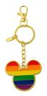 Chaveiro Mickey Mouse Arco-ìris 4.5cm Disney