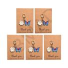 Chaveiro Mini Borboleta Margarida Feminino: Presente Fofo Para Amigas, Professores, Lembrancinhas De Chaveiro Mini Borboleta Margarida Feminino: Presente Fofo Para Amigas, Professores, Lembrancinhas De