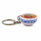 Chaveiro Mini Chinese Bowl Noodle PVC Imitation Food