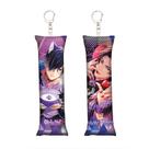 Chaveiro Mini Dakimakura Obey Me! Belphegor e Luci
