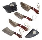 Chaveiro Mini Faca Faquinho Com 4 Pcs