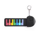 Chaveiro Mini Rainbow Piano Teclado de silicone portátil de 7 teclas