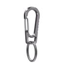 Chaveiro Mosquetão AIIKEE Titanium Heavy Duty Anti-Lost Silver Chaveiro Mosquetão AIIKEE Titanium Heavy Duty Anti-Lost Silver