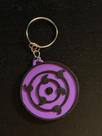 Chaveiro Naruto Conjunto de 5 Chaveiros com Símbolos de Sharingan e Rasengan em Vermelho e Roxo para Fãs Chaveiro Naruto Conjunto de 5 Chaveiros com Símbolos de Sharingan e Rasengan em Vermelho e Roxo para Fãs