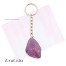 Chaveiro Natural De Pedra Ametista Polida - Espiritualidade