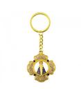 Chaveiro Nossa Senhora Aparecida Aura Pétala Dourada 4cm