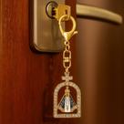 Chaveiro nossa senhora aparecida (nicho dourado e cruz