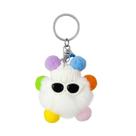 Chaveiro, óculos de sol de pelúcia, personagem, desenho animado, Pom Pom Ke